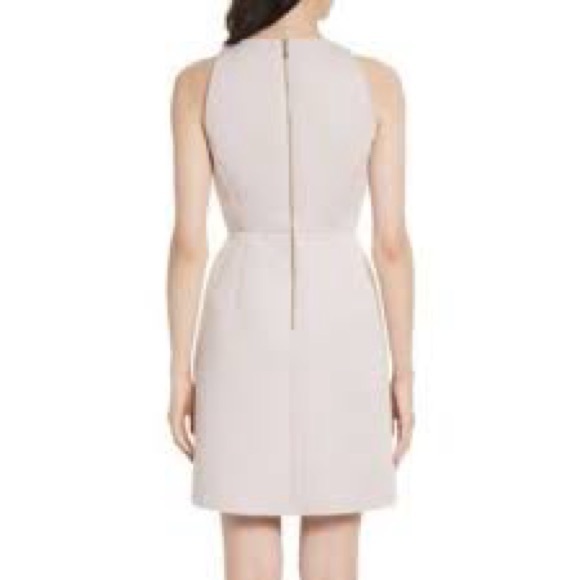 Kate Spade Pink A-line Elegant White Dress with sequin rose gold Bow Accent - Picture 3 of 3